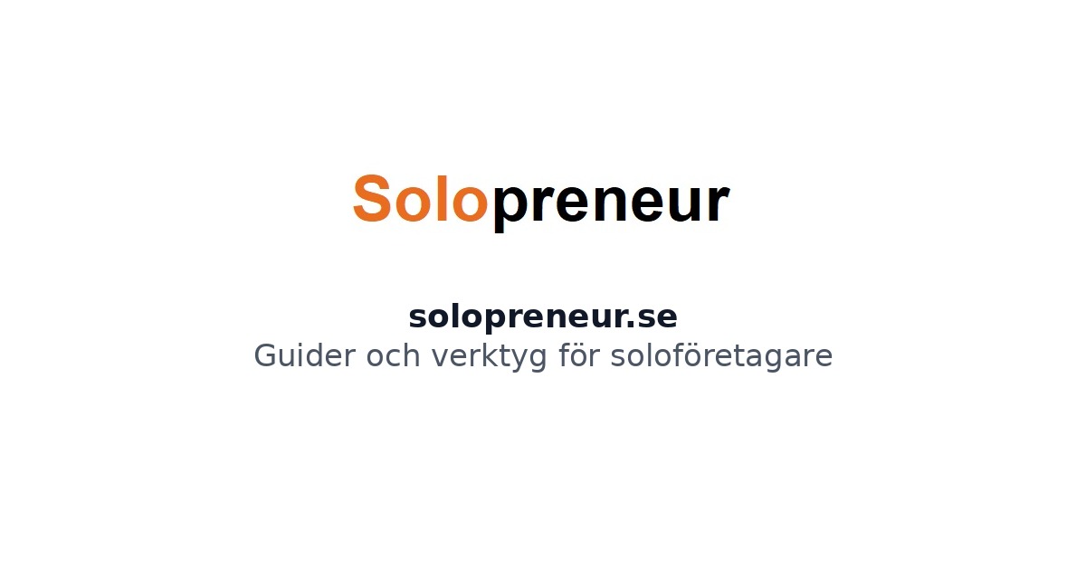 OG-bild för Solopreneur